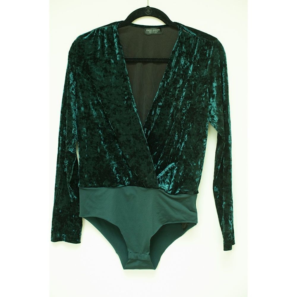 Zara Green Bodysuit Size M